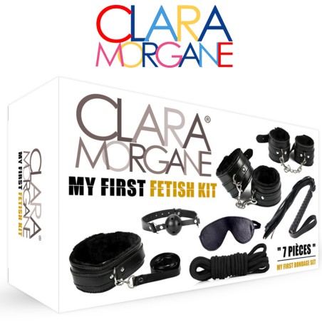 Accessoires KIT NOIR 7 PIECES "MY FIRST FETISH KIT" DE "CLARA MORGANE"