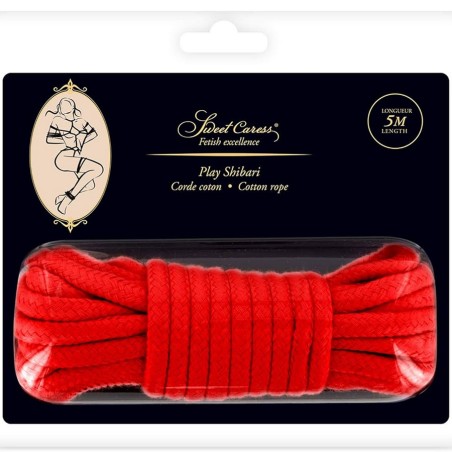 Accessoires CORDE PLAY SHIBARI ROUGE 5 M DE SWEET CARESS