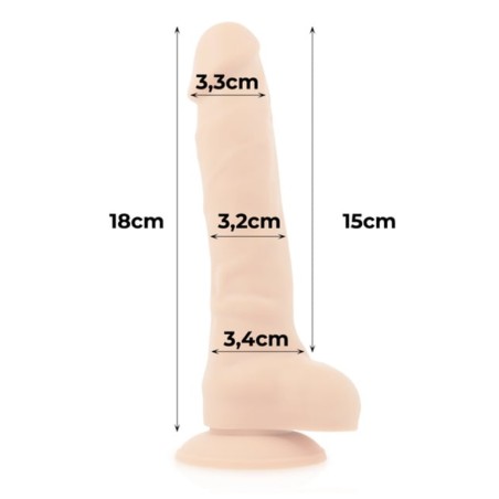 Love toys LOVE TOY VENTOUSE "COCK MILLER" CLAIR 18 CM