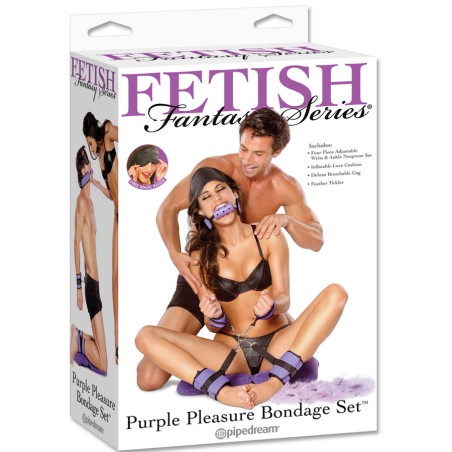 ACCESSOIRES KIT "PURPLE PLEASURE BONDAGE SET" DE FETISH FANTASY SERIES