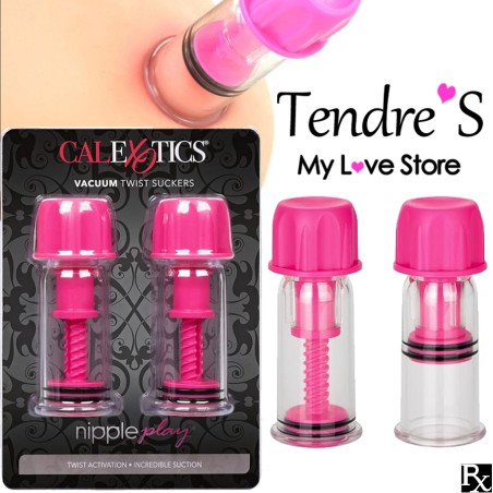 Love Toys Ventouse POMPES VENTOUSES FUSHIA POUR TETONS