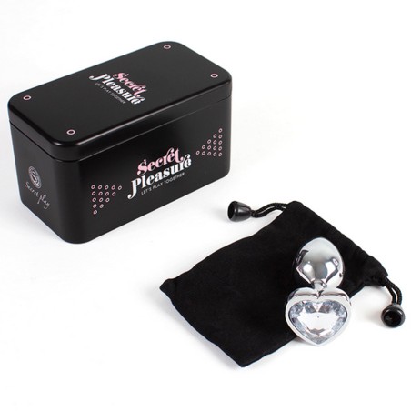 Plugs & Chapelets Anals PLUG METAL COEUR DIAMANT TAILLE S DE "SECRET PLAY"