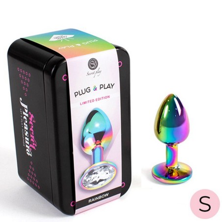 Plugs & Chapelets Anals PLUG METAL RAINBOW TAILLE :S DE "SECRET PLAY"