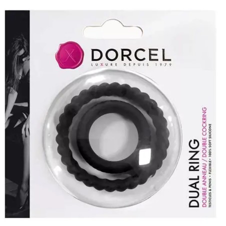 Cockrings & Anneaux DOUBLE COCKRING "DUAL RING" DE "DORCEL"