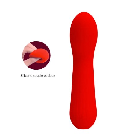 Love toys SEXTOY "FAUN" ROUGE ULTRA DOUX DE "PRETTYLOVE"