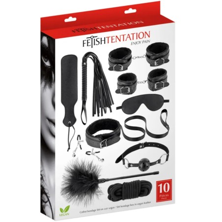 Accessoires COFFRET KIT BONDAGE S.M 10 PIECES DE "FETISHTENTATION"