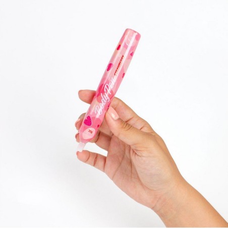 Jeux et Livres STYLO BODY PEN FRAISE COMESTIBLE