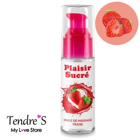 Bien Etre HUILE DE MASSAGE PLAISIR SUCRE 50 ML FRAISE