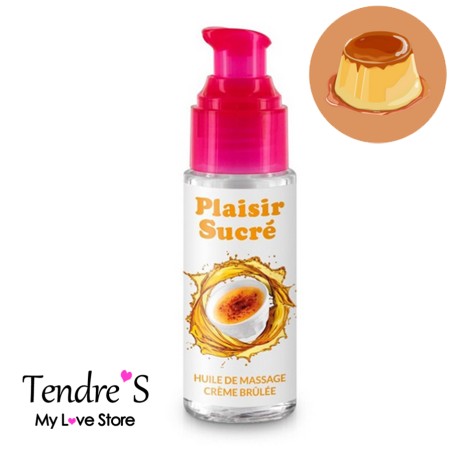 Bien Etre HUILE DE MASSAGE PLAISIR SUCRE 50 ML CREME BRULEE