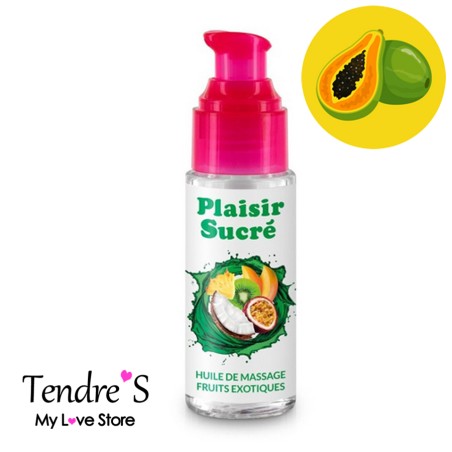 Bien Etre HUILE DE MASSAGE PLAISIR SUCRE 50 ML FRUITS EXOTIQUES