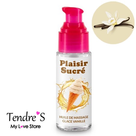 Bien Etre HUILE DE MASSAGE PLAISIR SUCRE 50 ML GLACE VANILLE