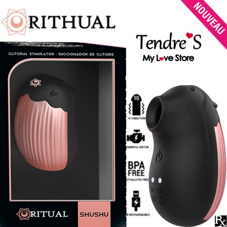 Love toys SHUSHU SUCCION NOIR DE RITUAL