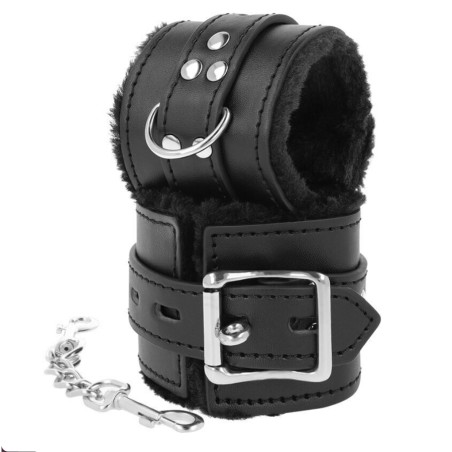 Accessoires MENOTTES DOUBLEES NOIRES DE KINK