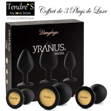 Love toys COFFRET 3 PLUGS DE LUXE "YRANUS" DE "LANGLOYS"