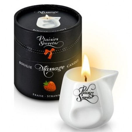 Bien Etre BOUGIE DE MASSAGE DE "PLAISIRS SECRETS" parfum Fraise